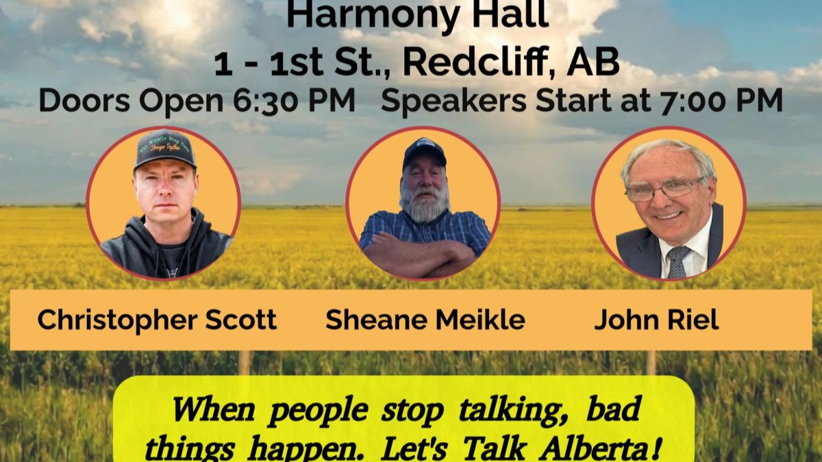 Let's Talk Alberta Q&A: Redcliff (Medicine Hat Area)Wednesday, September 9, 2026· 6:30 PM – 7:00 PM MT